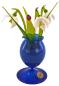 Preview: Schneeglöckchen mit Blätter und Vase, blau